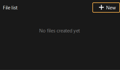 create a file