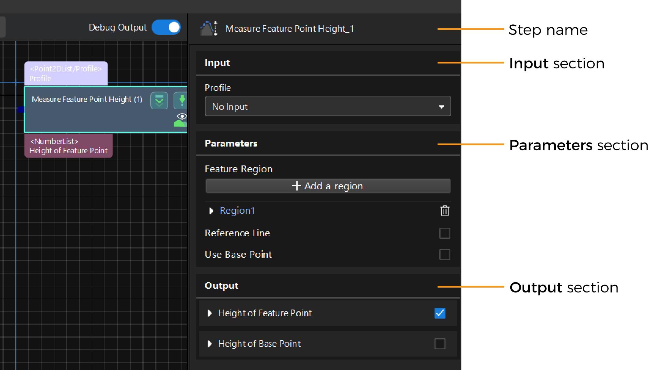 parameter configuration panel 0