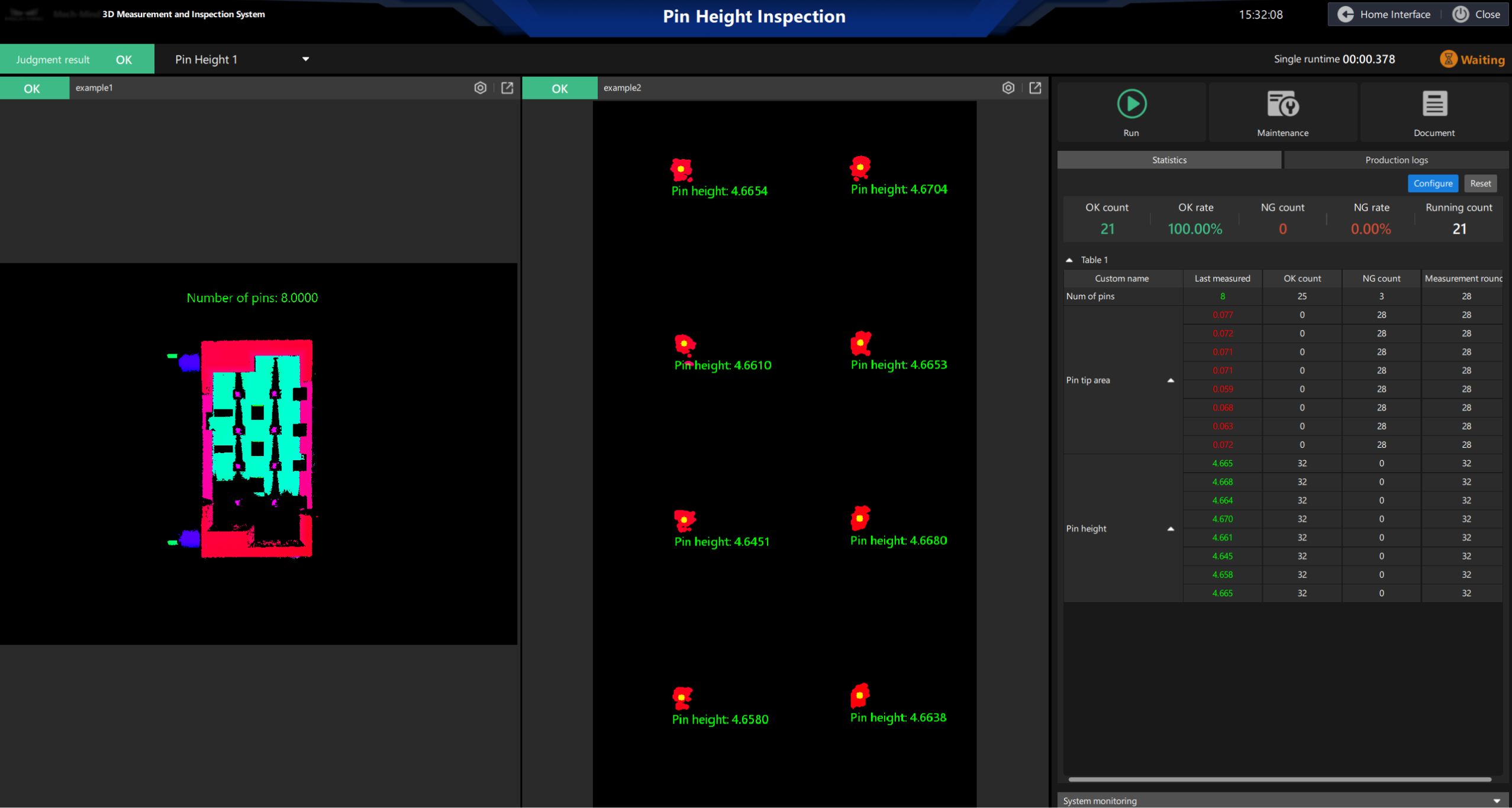 production interface