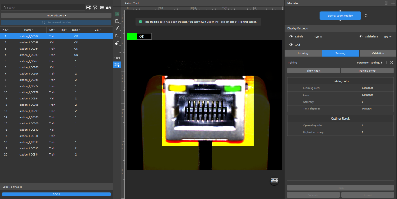 defect segmentation train