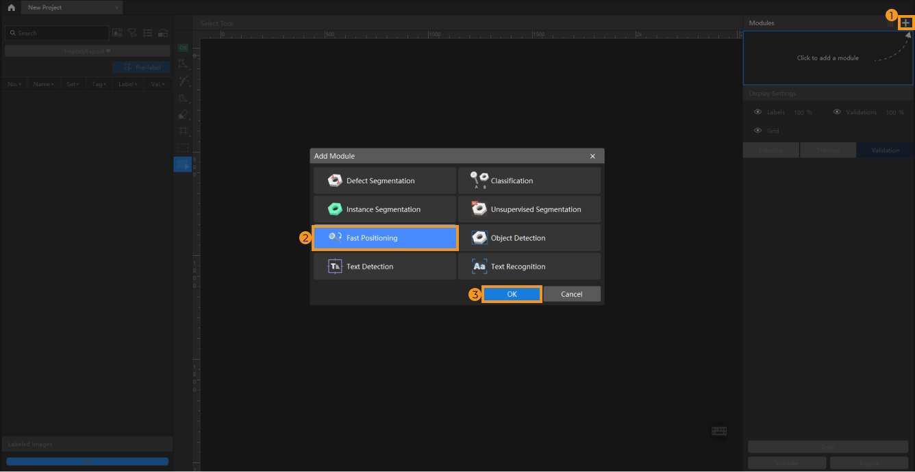 example projects fast positioning