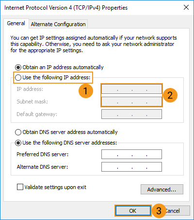 set computer ip