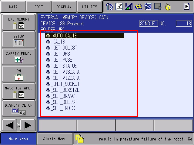 loading foreground program 10