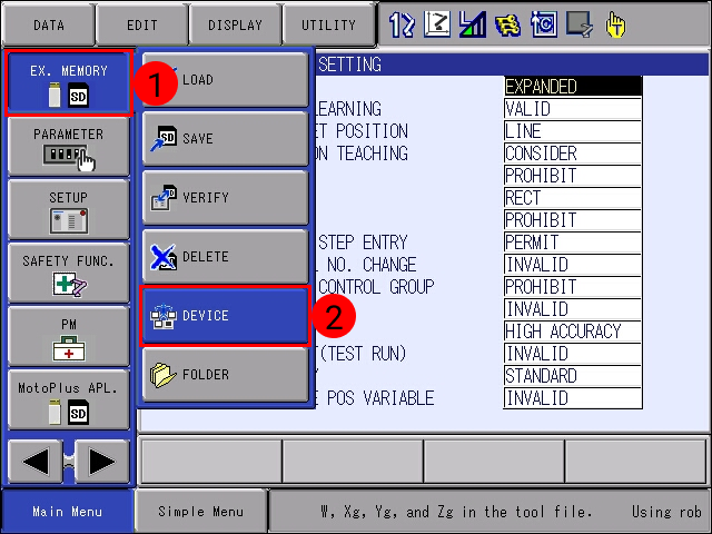 loading foreground program 1