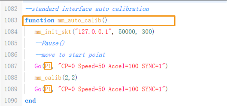 modify calibration program