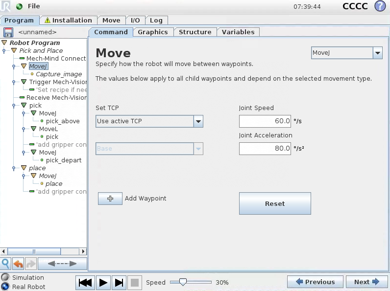 set movej capture cb