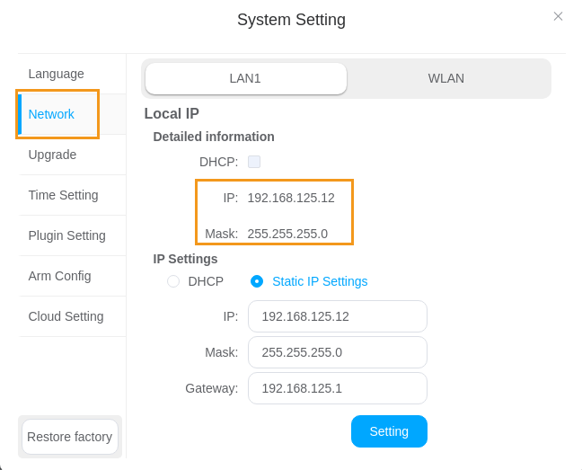 set ip 2