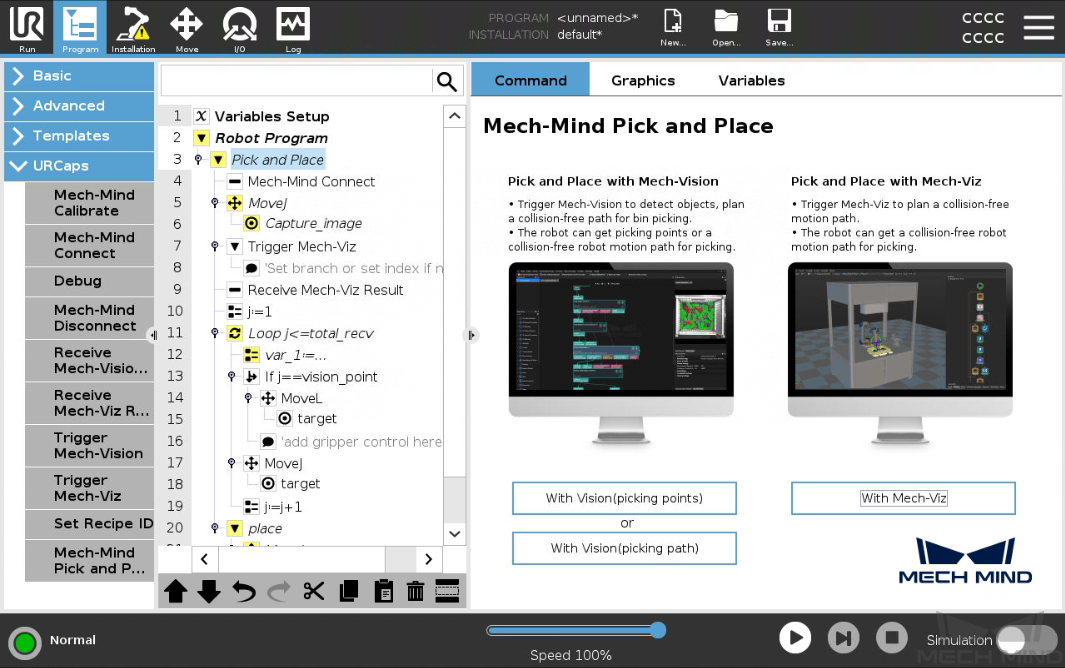 select with viz option e