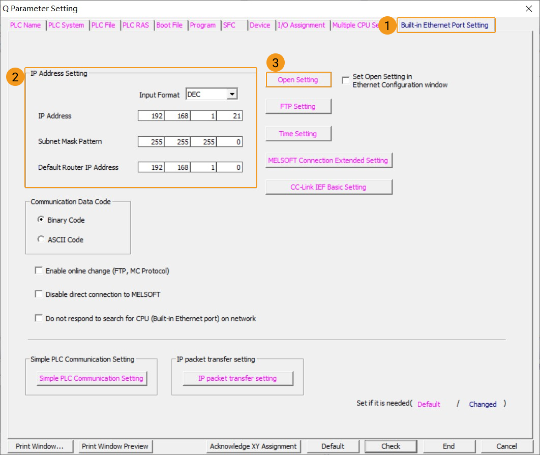 configure plc 2