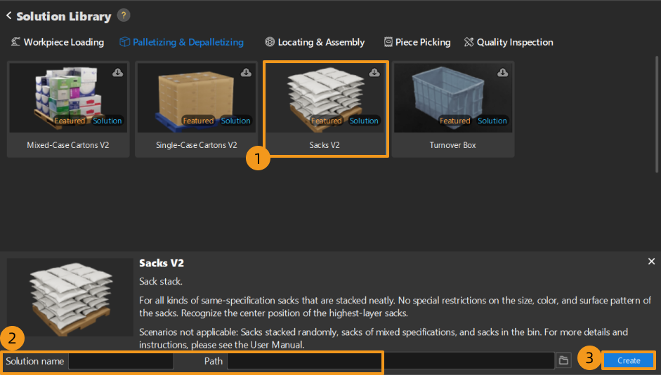 single case sacks getting started create solution