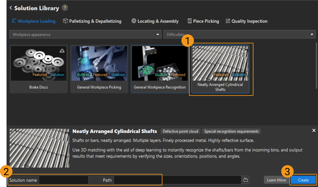 neatly arranged cylindrical shafts getting started create solution