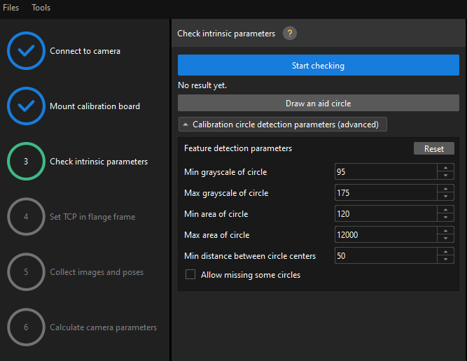 calibration manual check intri tcptouch