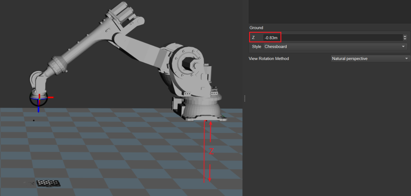 calibration reference adjust z