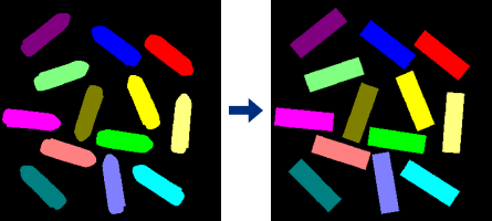 process 2d shapes circumscribed rectangle