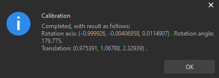 calibration auto confirm calib eth result