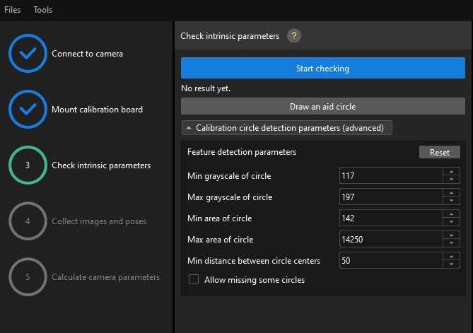 calibration manual check intri manual random