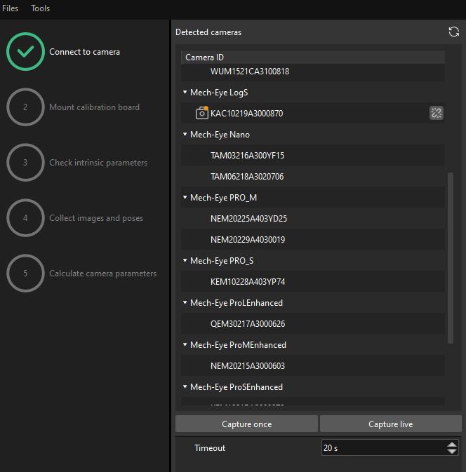 calibration manual image capture manual random