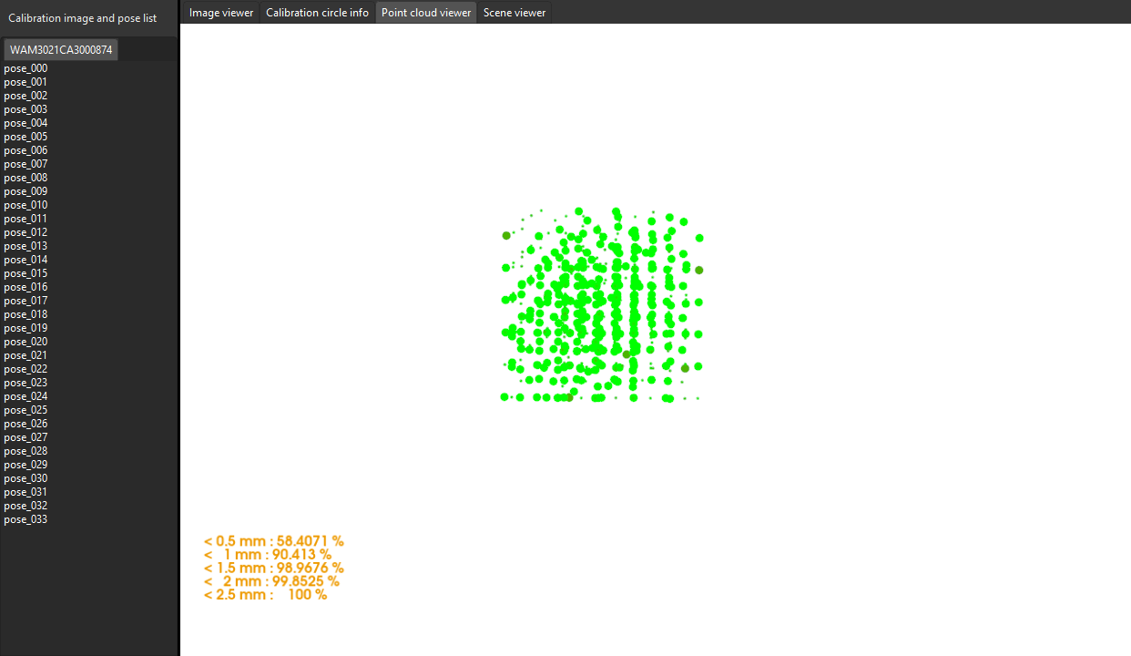 calibration reference check errorpointcloud2