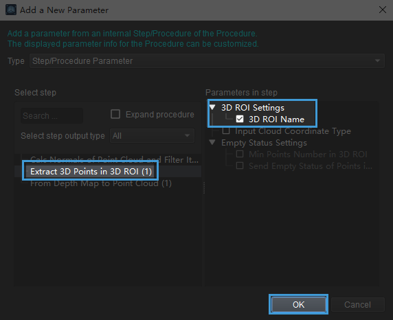 modify parameters modifyparameter6