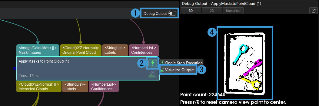 run and view outputs view output 2