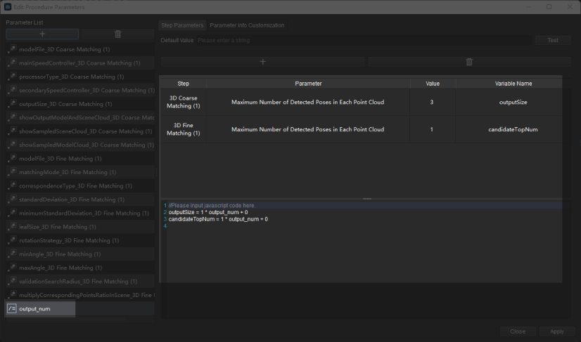 custom mapped parameter custom mapped parameter5