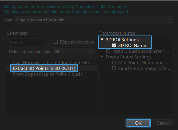 packaging step packagingstepparameter4