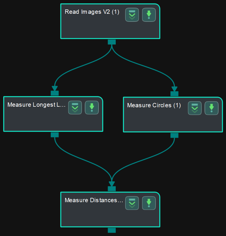 measure distances circles to segments application sample