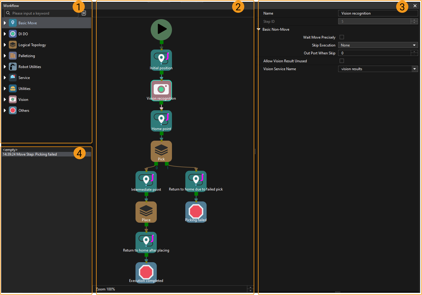 work flow interface