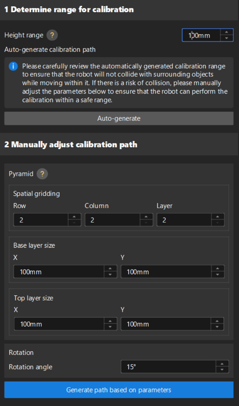 calib set robot path eth