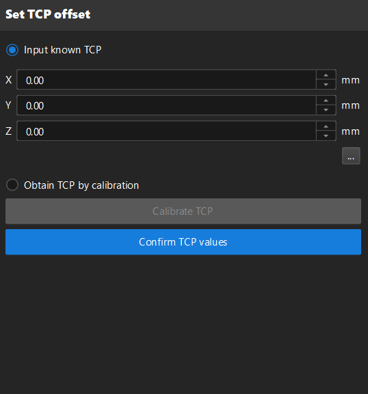 calib tcptouch set tcp