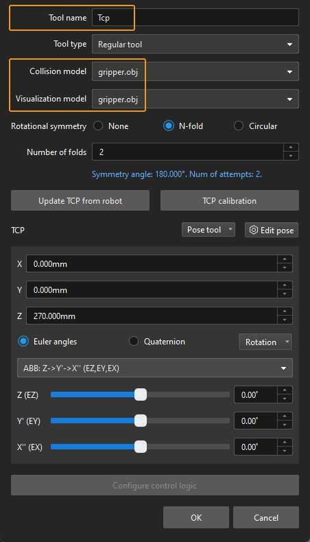 project build configurate add end tool