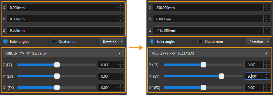 viz project adjust tcp