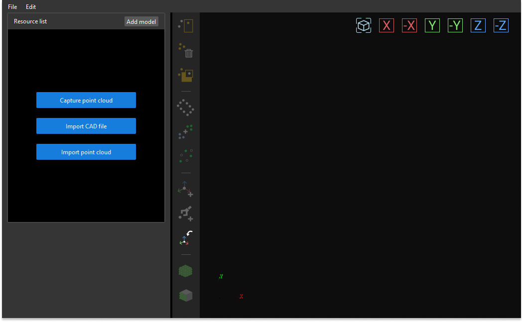 project build model editor interface