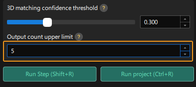 project build set output number