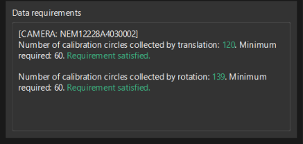 calib data requirements