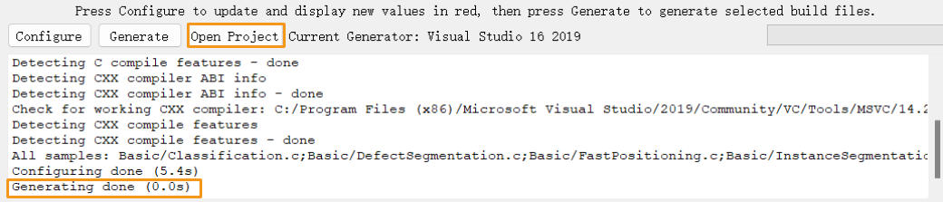 c windows generating done