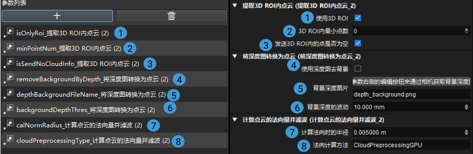 modify parameters modifyparameter2