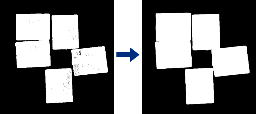calc color for highest layer morphological transformations
