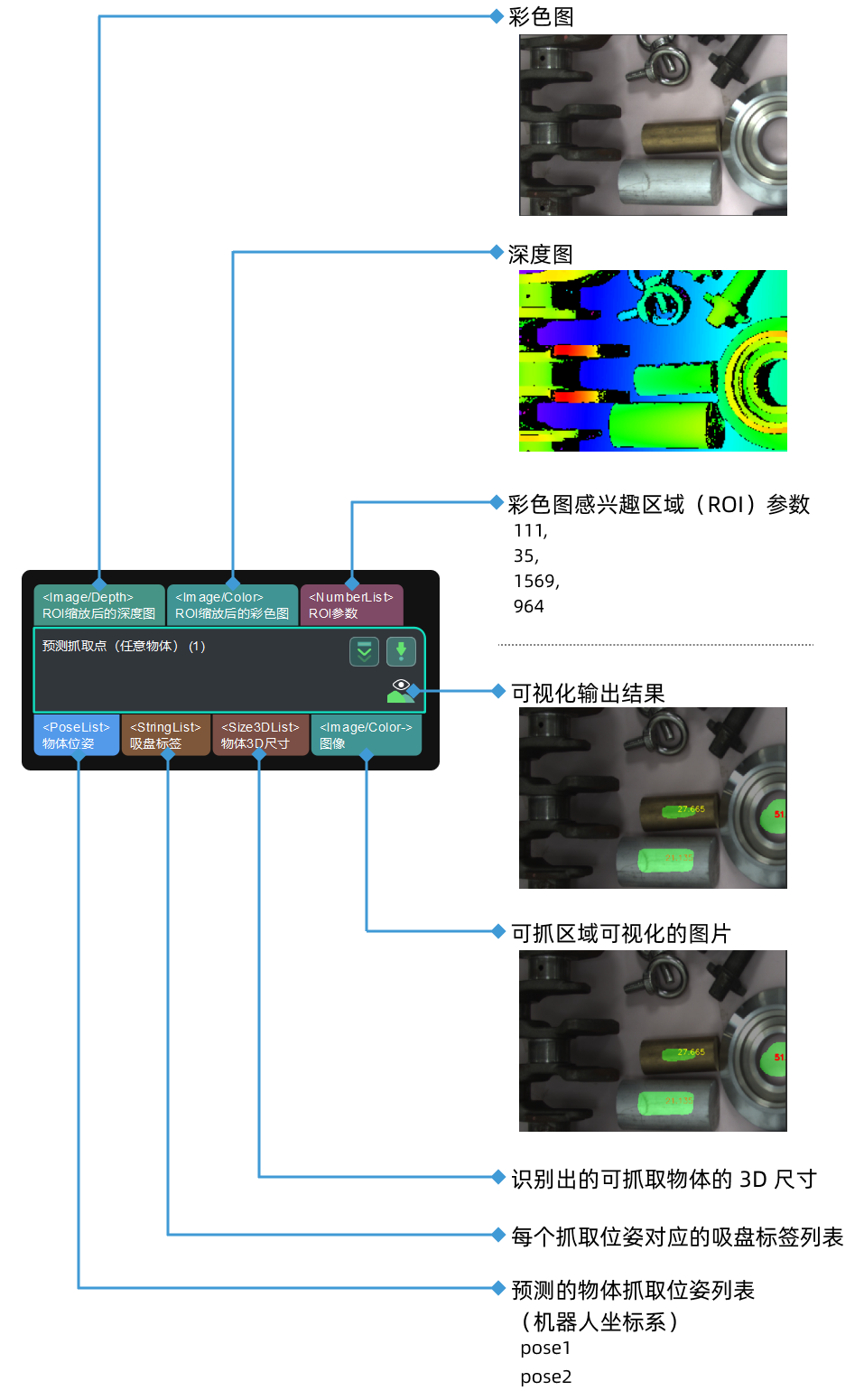 grasp pose estimation input and output