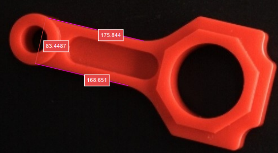 measure distances segments to segments measure result