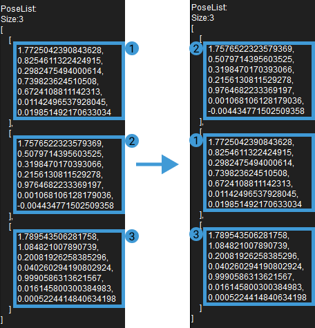 sort 3d poses sort by custom dir